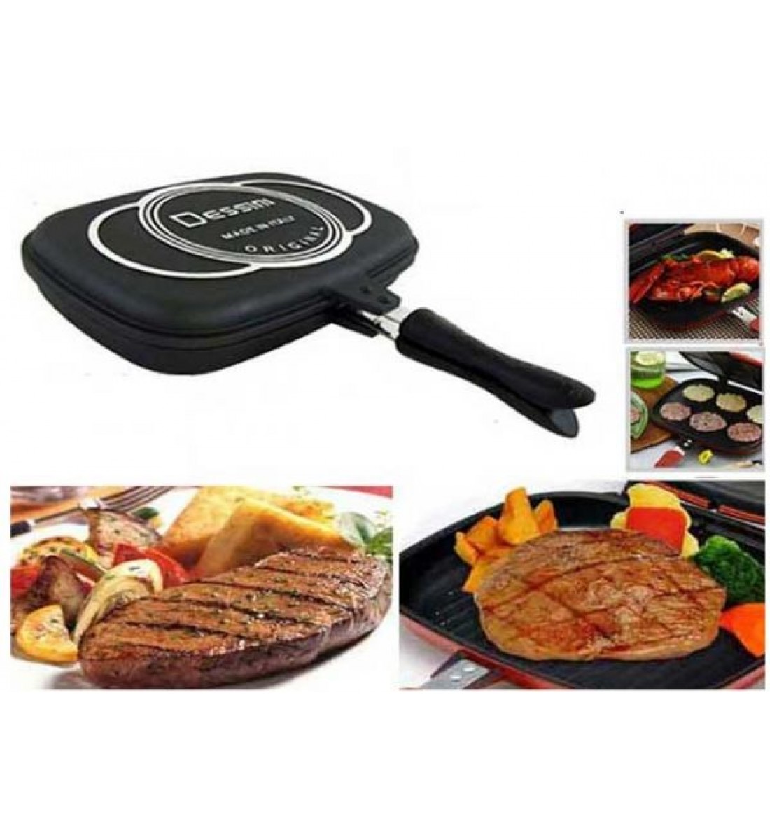 DESSINI double sided grill pan 36 cm